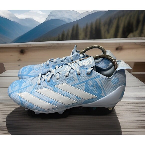 Adidas adizero Electric II Currency Football Cleats JQ3981 Blue Men Sz 8.5 NEW